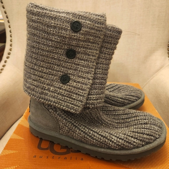 Ugg Classic Cardy Boots Gray Size 5 - Picture 1 of 6